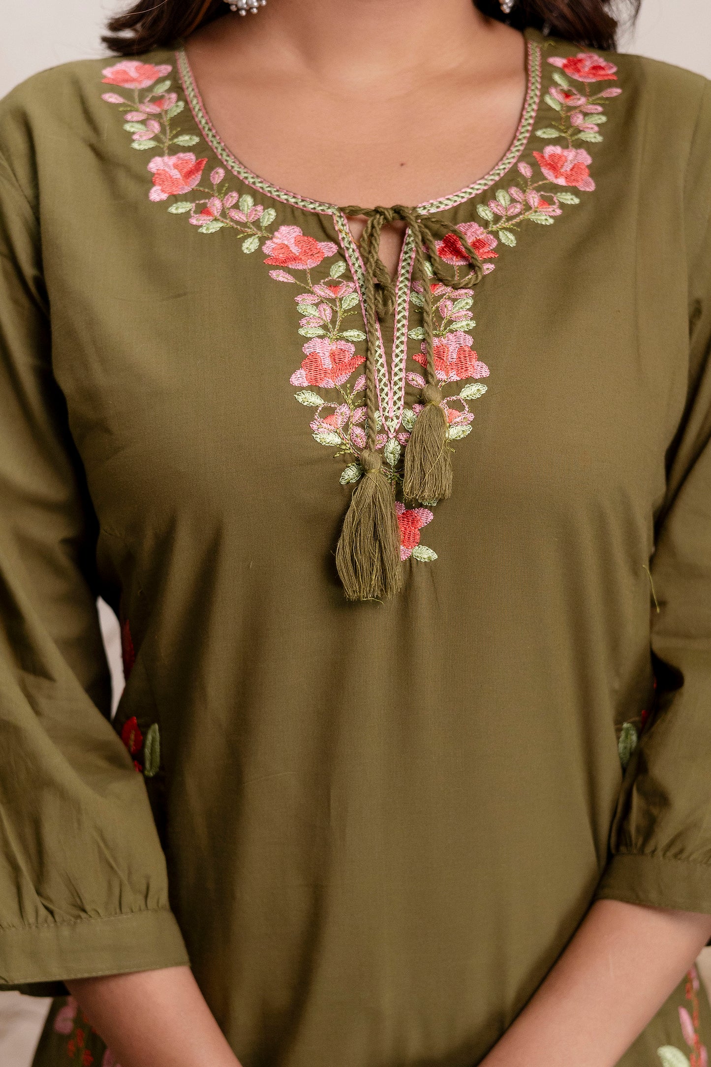 PHULWAARI - Signature Printed Green Kurta Set with Dupatta
