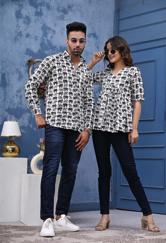 Elephant Print Classic Sanganeri Bundle