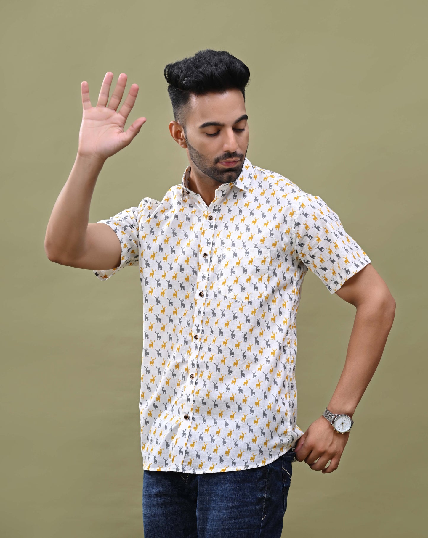 Offwhite Deer Print Shirt