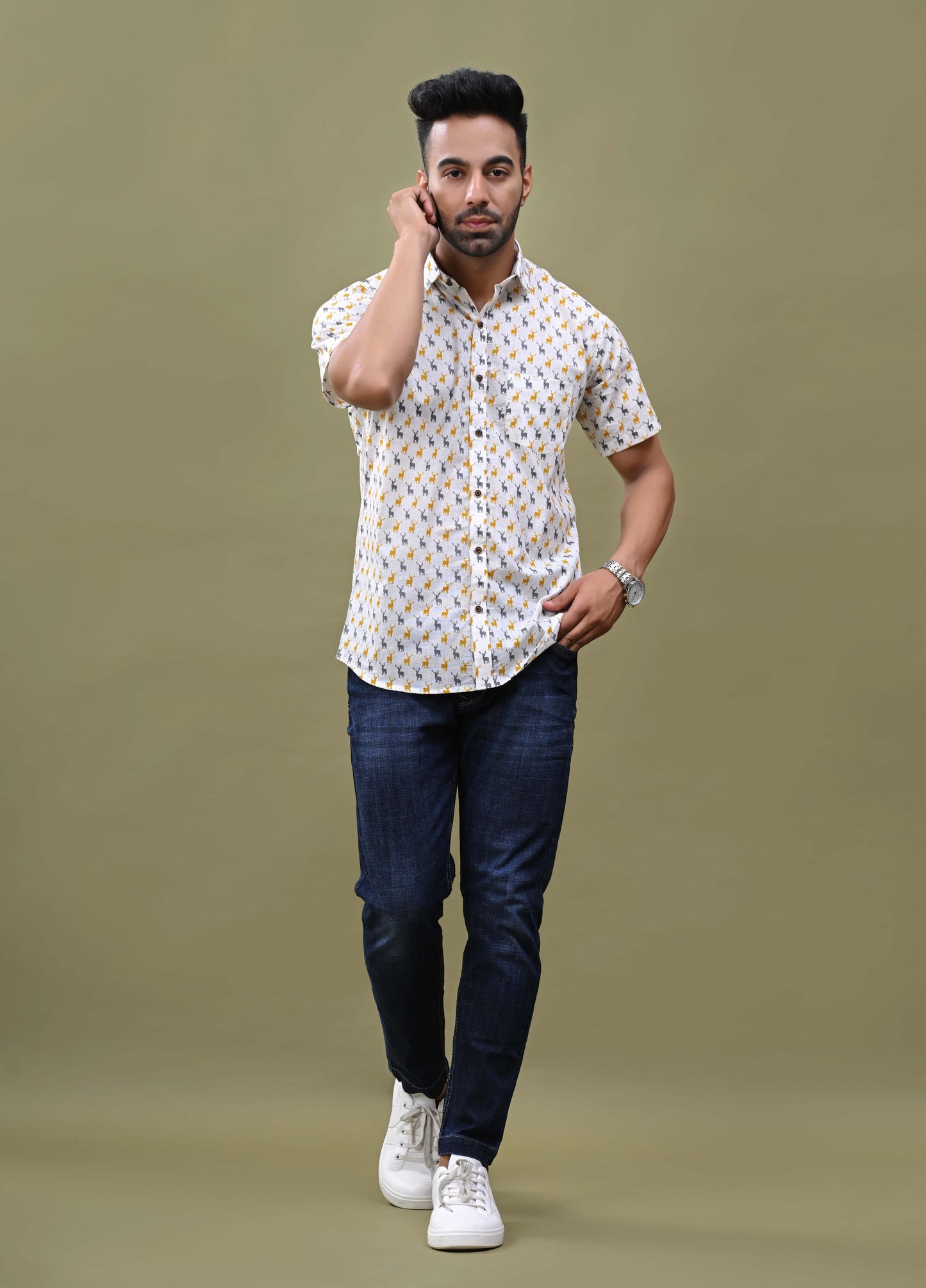 Offwhite Deer Print Shirt