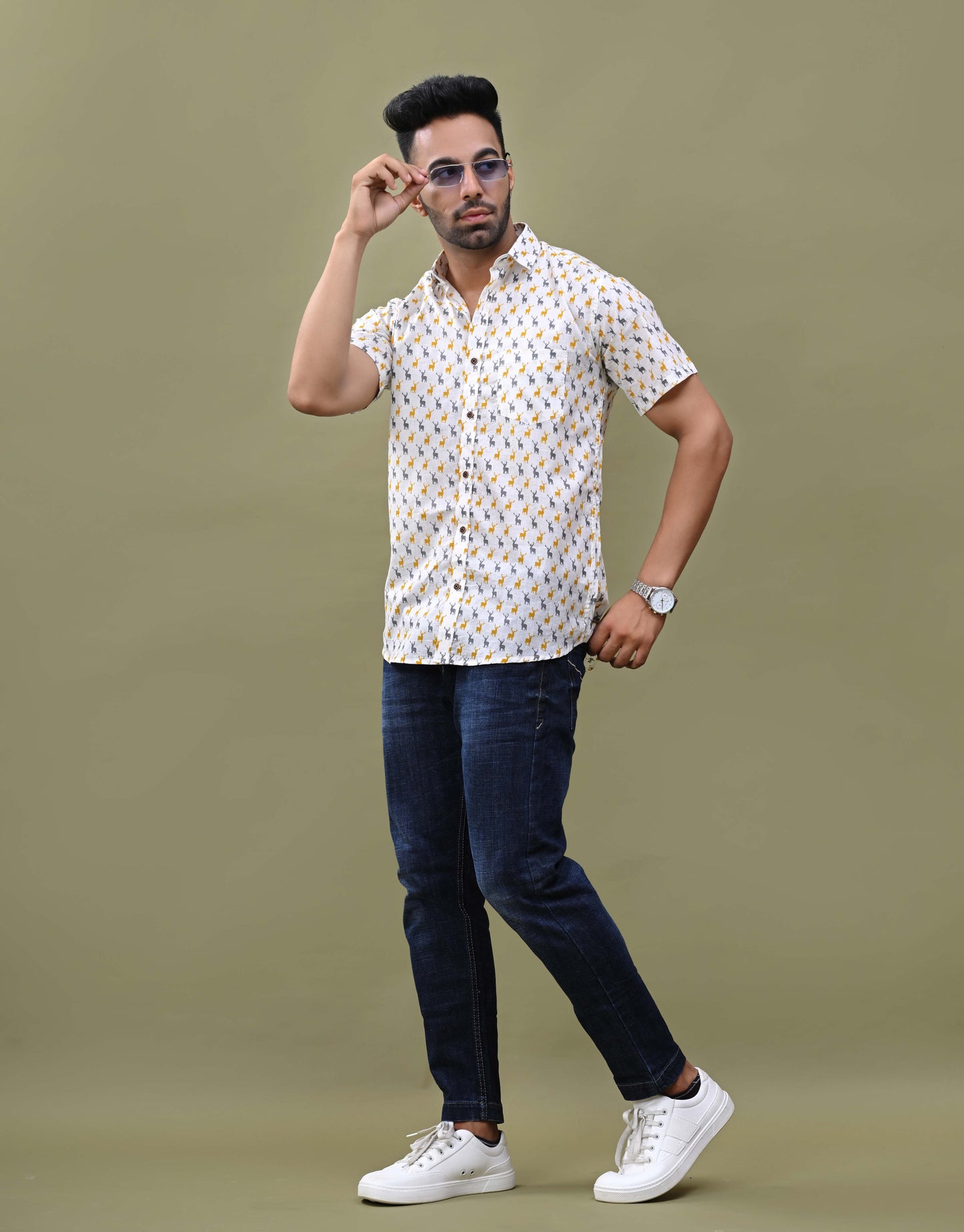 Offwhite Deer Print Shirt