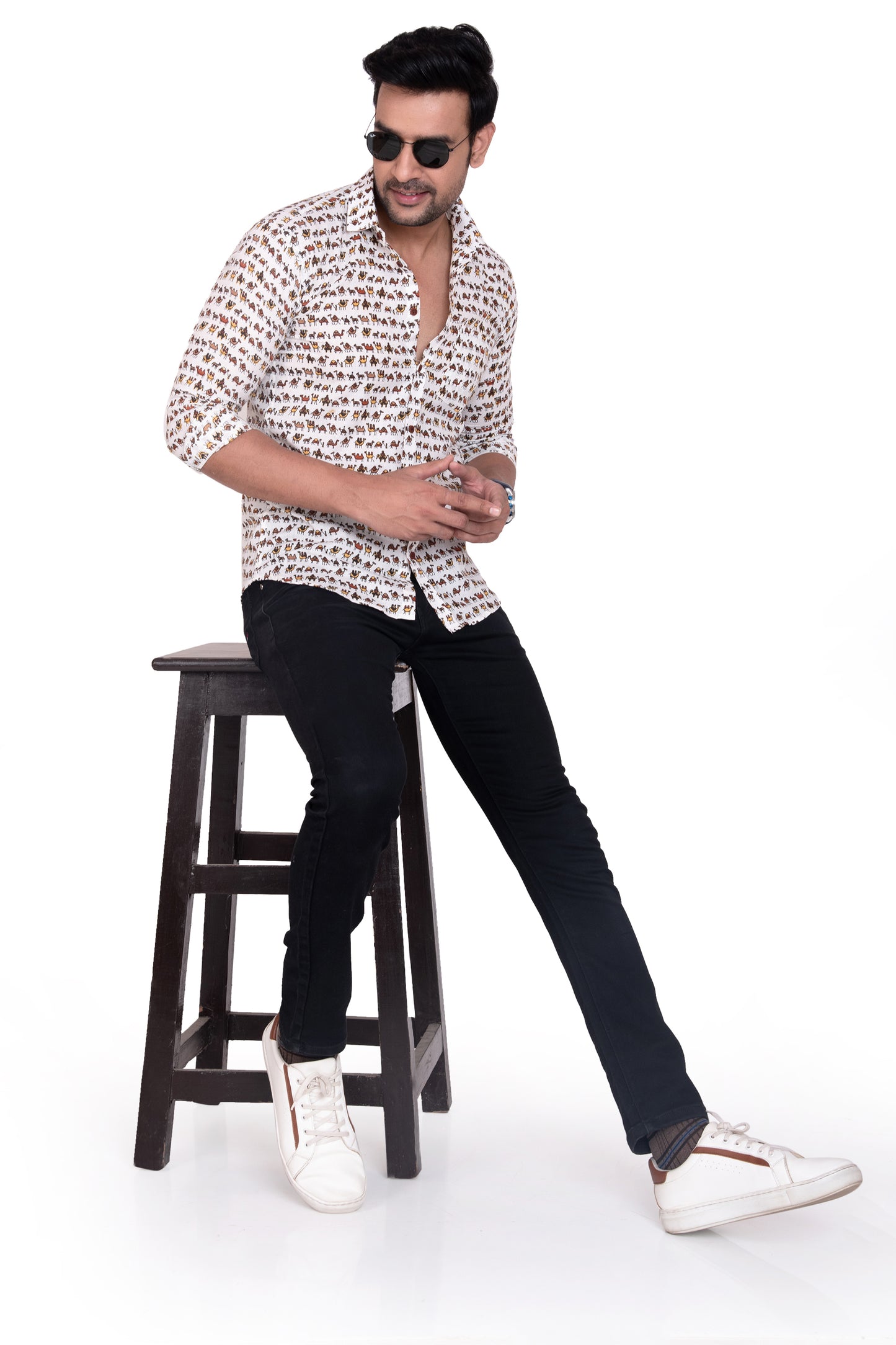 Desert Ship Sanganeri Printed Cotton Shirt