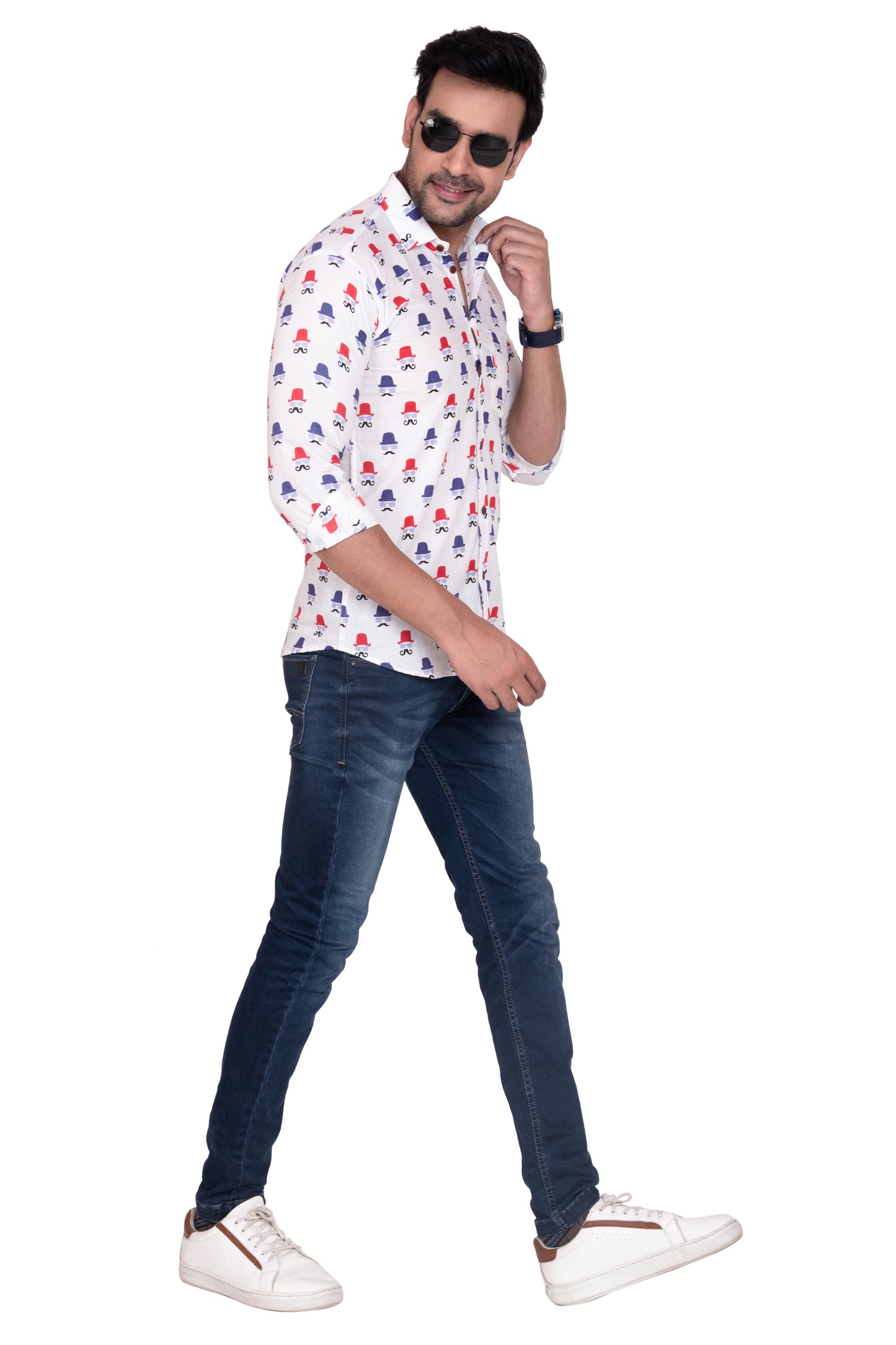 Johny Joker Sanganeri Printed Cotton Shirt
