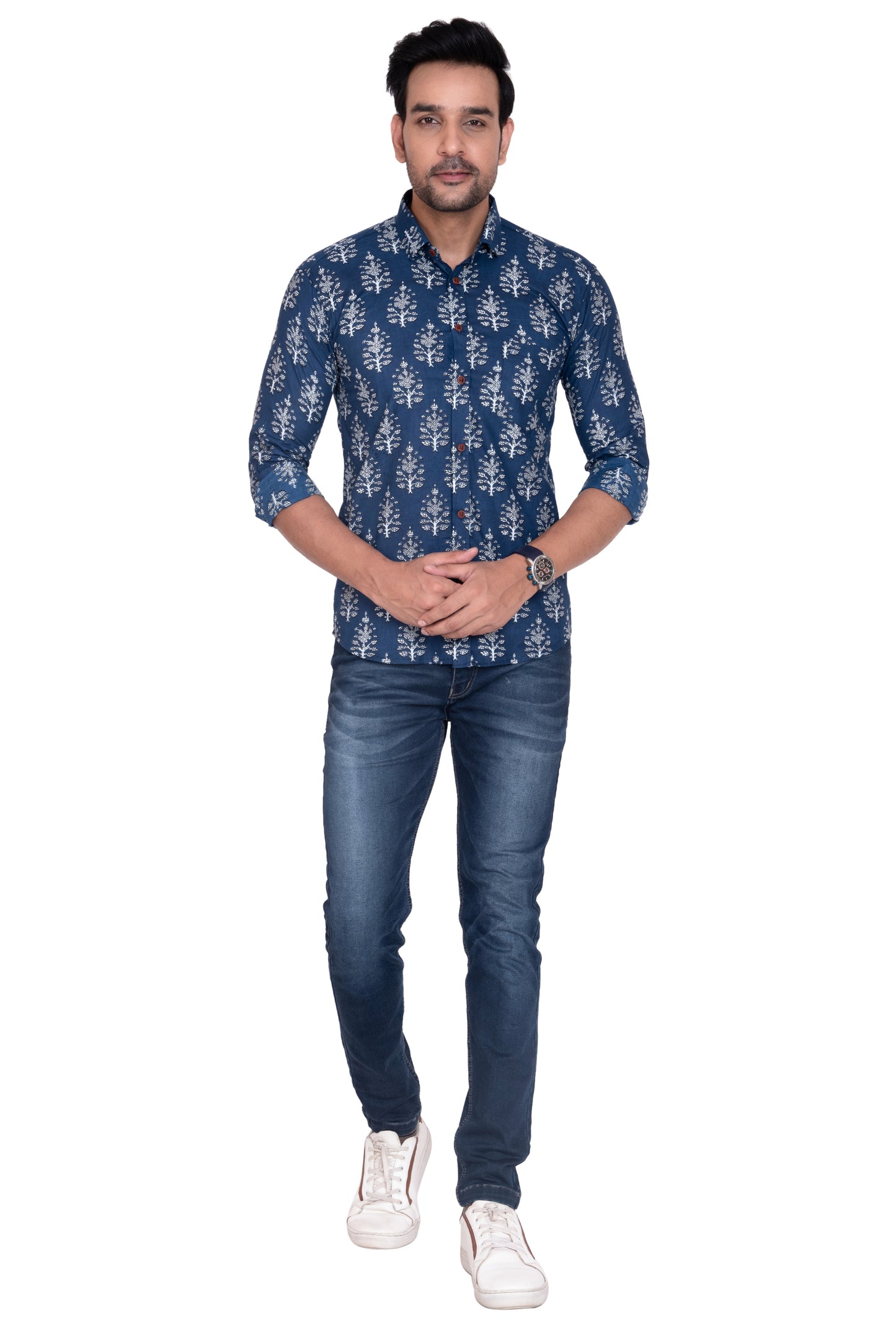 Print Royale Sanganeri Printed Cotton Shirt