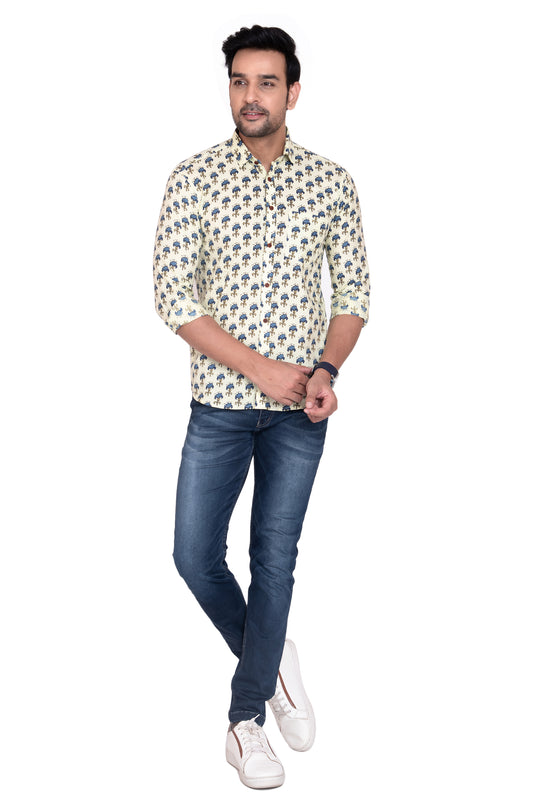 Aparaajita Sanganeri Printed Cotton Shirt