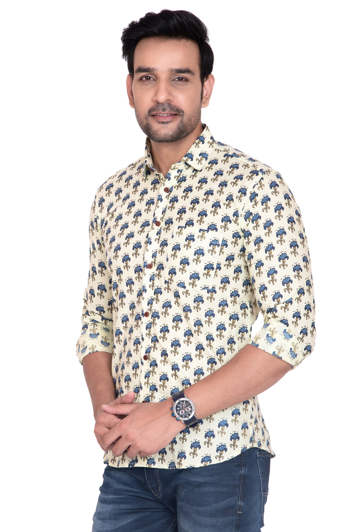 Aparaajita Sanganeri Printed Cotton Shirt