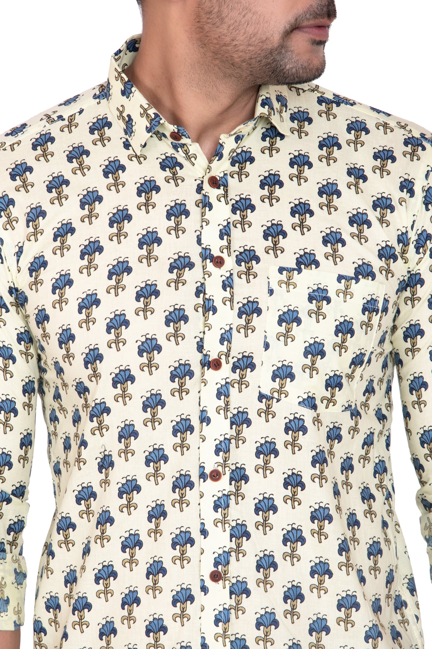 Aparaajita Sanganeri Printed Cotton Shirt