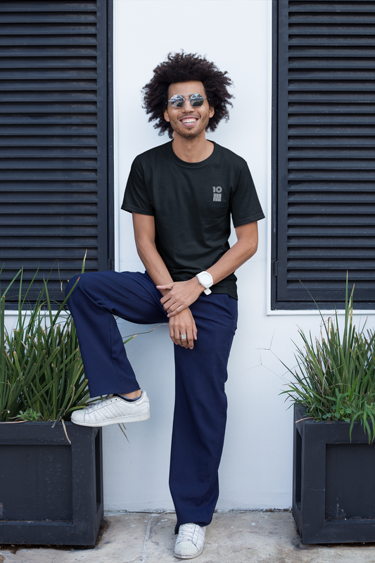 COTT10 Round Neck Pocket Print T-Shirt