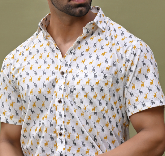 Offwhite Deer Print Shirt