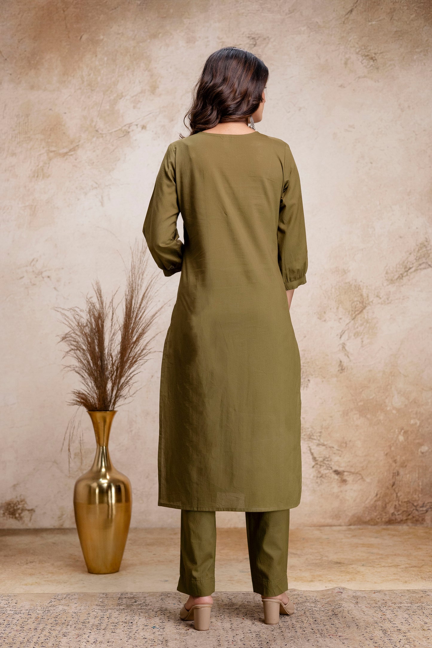 PHULWAARI - Signature Printed Green Kurta Set with Dupatta
