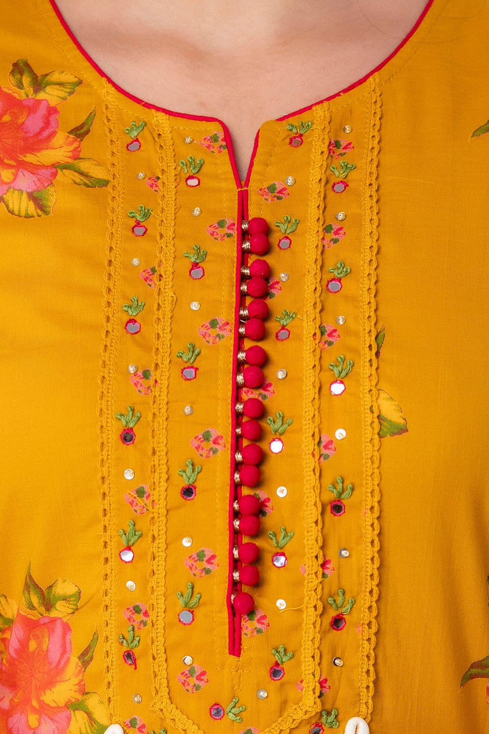 PHULWAARI - Signature Floral Printed Yellow Kurta Set with Dupatta