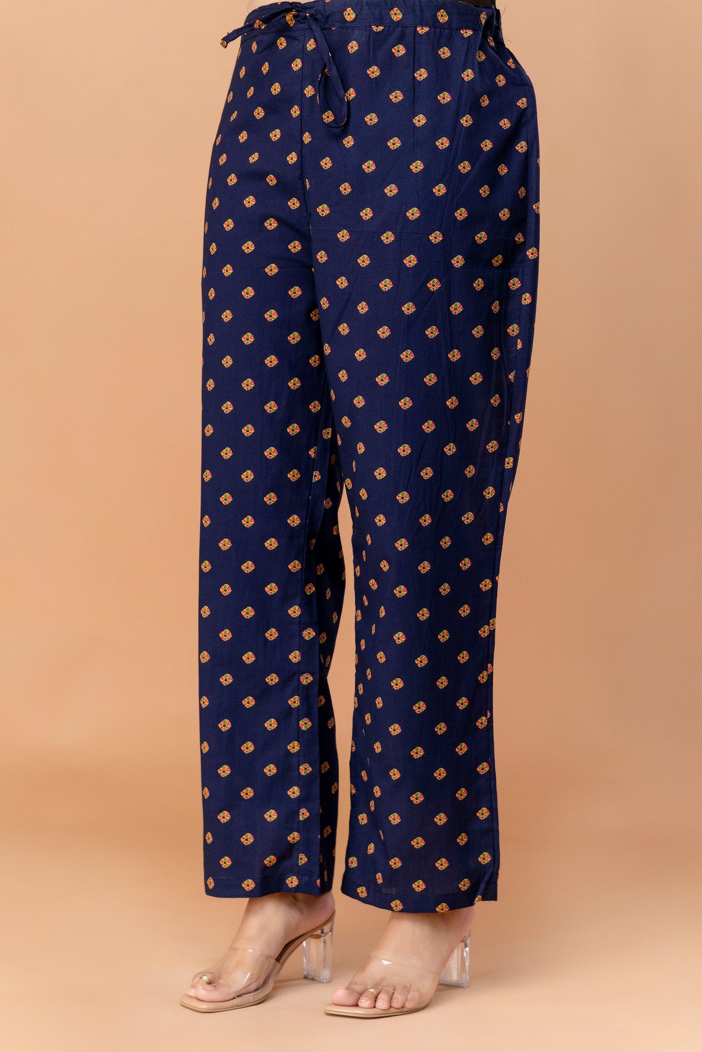 PHULWAARI - Signature Floral Printed Royal Blue Kurta Set with Dupatta