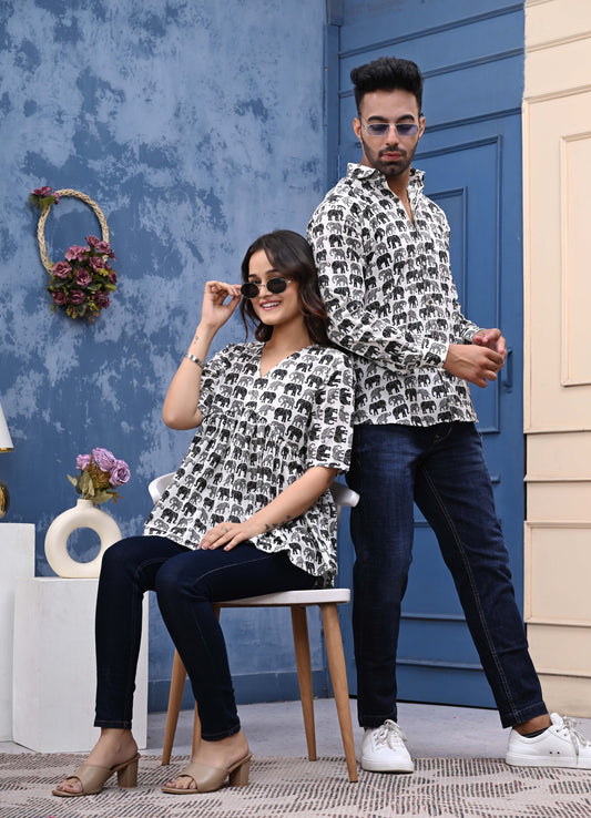 Elephant Print Classic Sanganeri Bundle