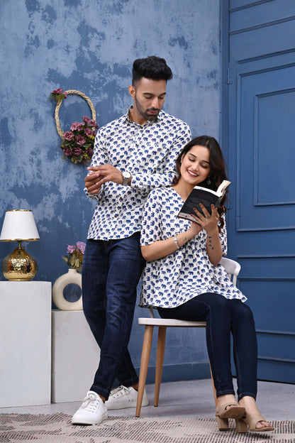 Elephant Print Sanganeri Combo