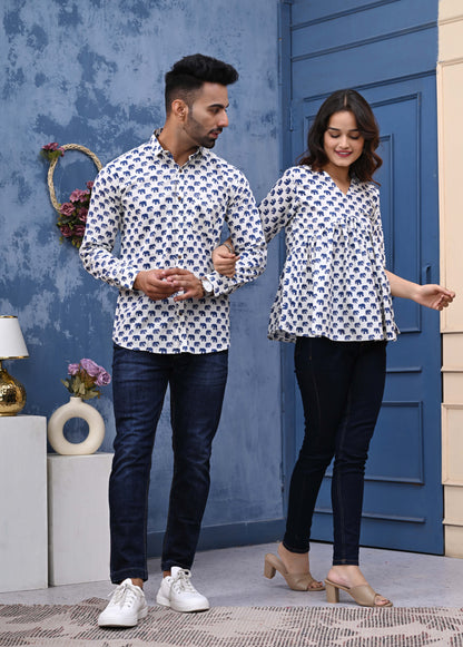 Elephant Print Sanganeri Combo