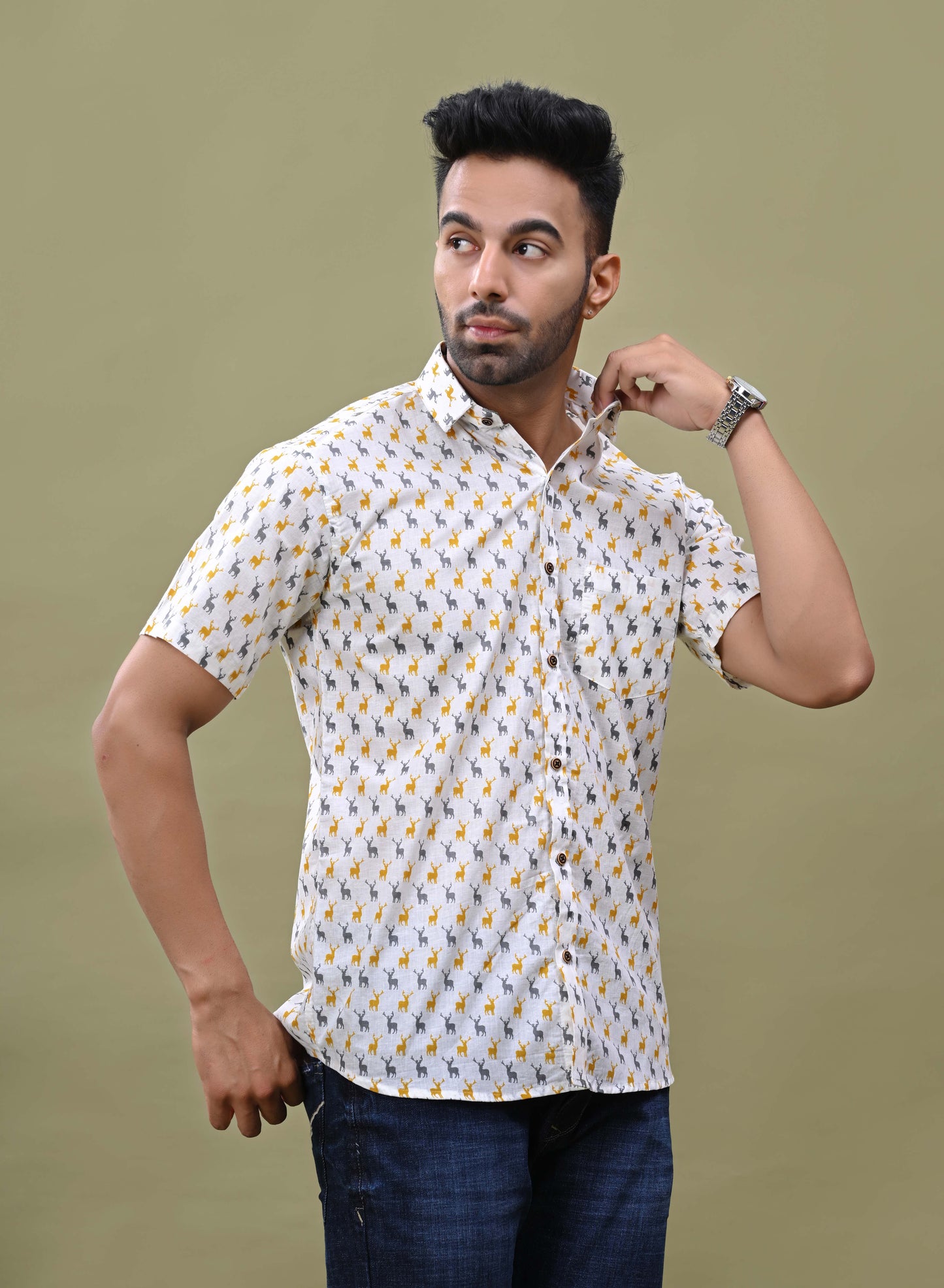 Offwhite Deer Print Shirt