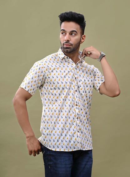 Offwhite Deer Print Shirt