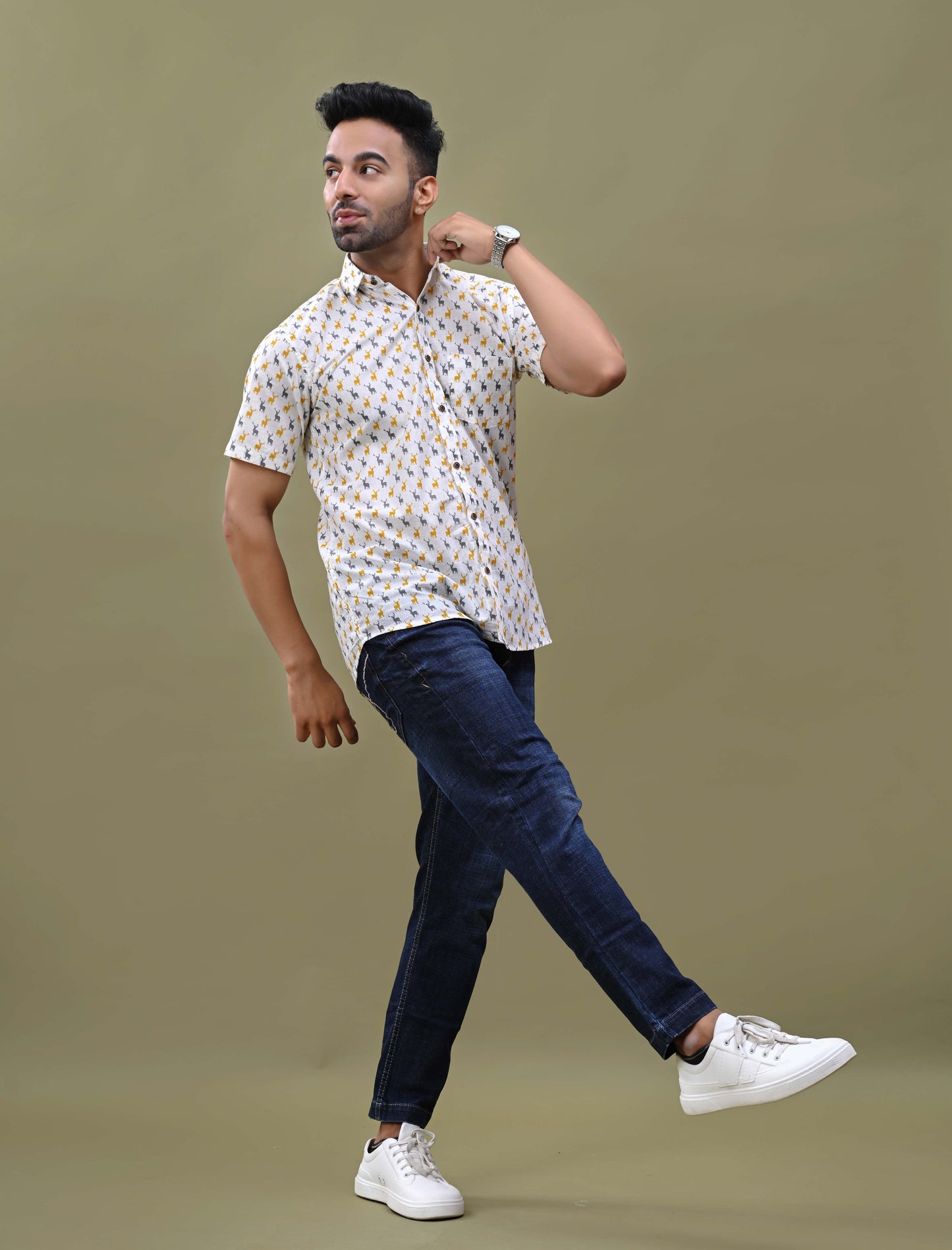 Offwhite Deer Print Shirt